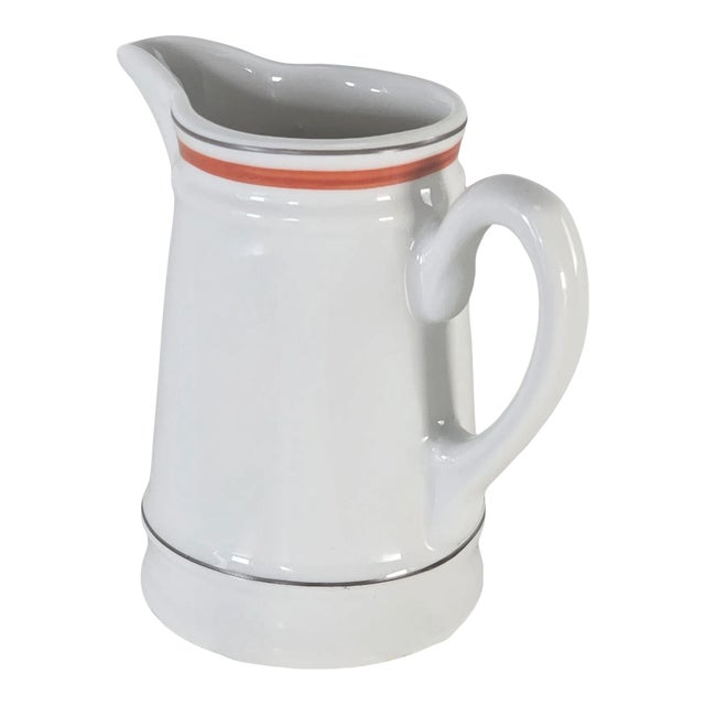 Porcelain d'Auteuil Bistrot Jacques Lobjoy Creamer For Sale