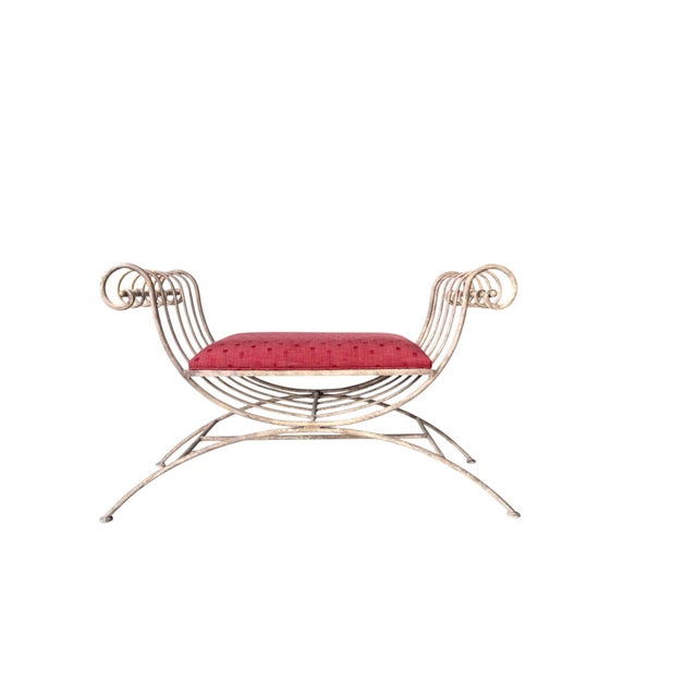 Vintage Neoclassical Bench For Sale - Image 4 of 10