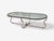 Mid-Century Modern Tommi Parzinger, Unique Coffee Table, Brushed Steel, Glass, Usa, 1950s For Sale - Image 3 of 12