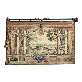 Vintage “Chateau Bellevue” Tapestry From Tenture Des Maisons Royals For Sale