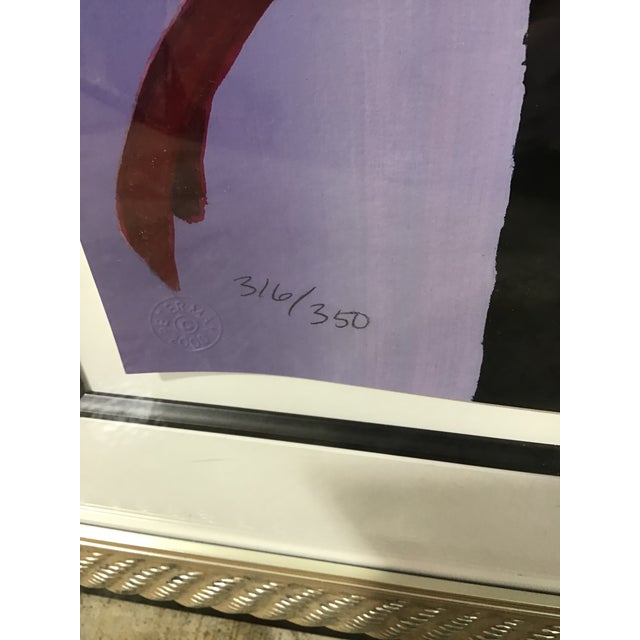 Printmaking Materials This Is a Framed, Signed and Numbered Serigraph Artwork Titled "Roseville Profile" by the Celebrated German-American Pop Artist Peter Max. For Sale - Image 7 of 8