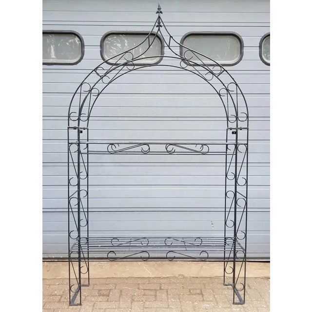 Antique French Wrought Iron Etagere Rack for Pots and Plants For Sale - Image 7 of 7