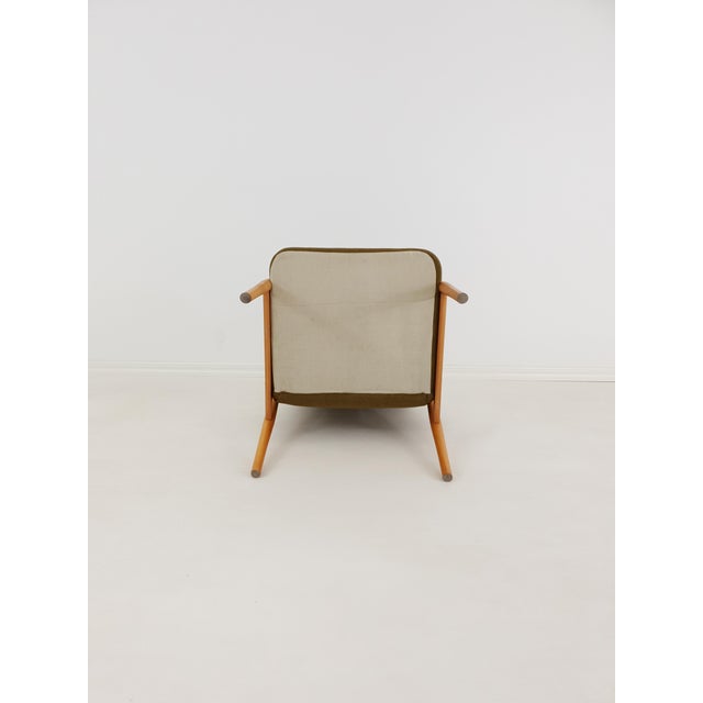 Vintage Scandinavian Beech Armchair, 1970s For Sale - Image 9 of 10