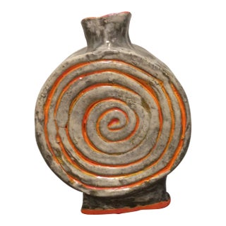 Intervention No, 15 Contemporary Spiral Sculptural Ceramic Vessel For Sale