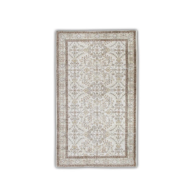 Textile Vintage Turkish Rug 5'3" x 8'9" For Sale - Image 7 of 7