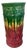 Mid 20th Century Blended Majolica Multi Colored Drip Glazed Art Pottery 21.5" Umbrella Stand For Sale
