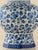Royal Delft Blue & White Ceramic Table Lamp with New Green Ikat Shade For Sale - Image 4 of 11