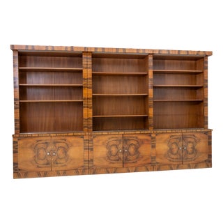 Large Art Deco Czechoslovakian Bookcase, 1930s For Sale