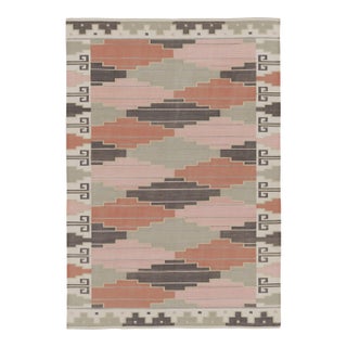Rug & Kilim’s Contemporary Dhurrie Rug in Colorful Geometric Pattern For Sale