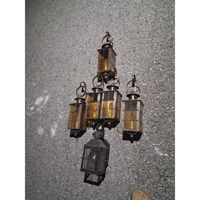 1968 corbett lighting inc gothic/revival wall lantern sconces. I have a full matching set of 5 of them these are not...