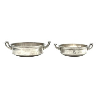 Antique Art Deco Porringers from Edward Hartmann, Germany, 1890s, Set of 2 For Sale