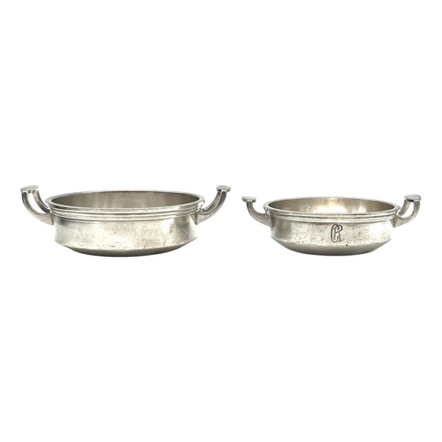 Antique Art Deco Porringers from Edward Hartmann, Germany, 1890s, Set of 2 For Sale