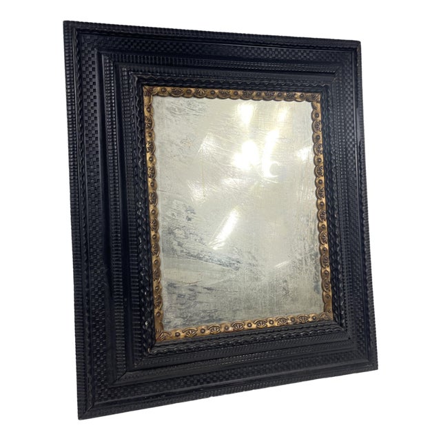 Antique Frenhc Mercury Glass Mirror For Sale