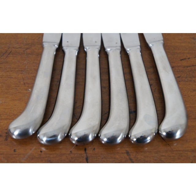 Silver 6 Vintage Hoffritz Sheffield England Silver Plate Stainless Fruit Knife Box Set For Sale - Image 8 of 8