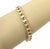 This beautiful vintage bracelet is crafted in solid 14k two-tone gold with a double-sided link design  giving you...