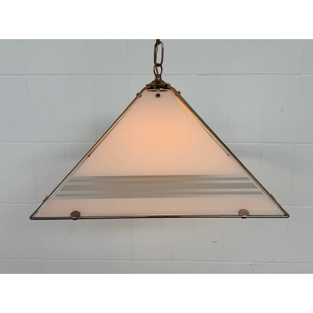 Hollywood Regency Italian Hollywood Regency Style Pendant, 1980s For Sale - Image 3 of 18