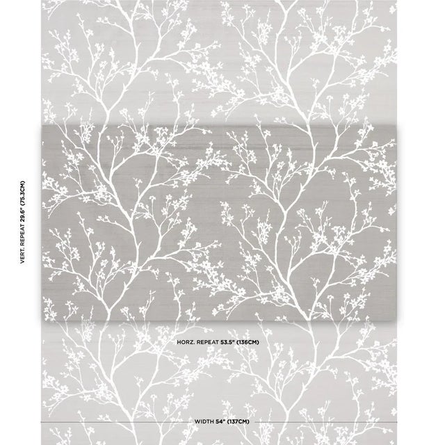 Twiggy Silk is a delicate yet graphic mid-scale pattern that brings the outdoors in, with beautiful flowering branches...