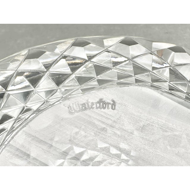 Vintage Waterford Crystal Colleen Pattern 7-Inch Round Ashtray Catchall Trinket Dish For Sale - Image 9 of 9