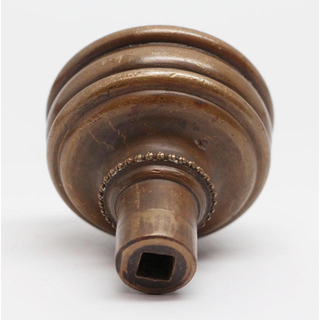 Antique Corbin Jacobean Bronze Entry Door Knob For Sale - Image 4 of 4