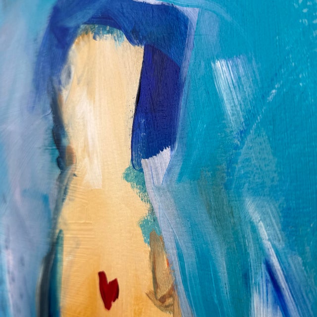 Paper Original Contemporary Figurative Painting Signed by the Artist For Sale - Image 7 of 11