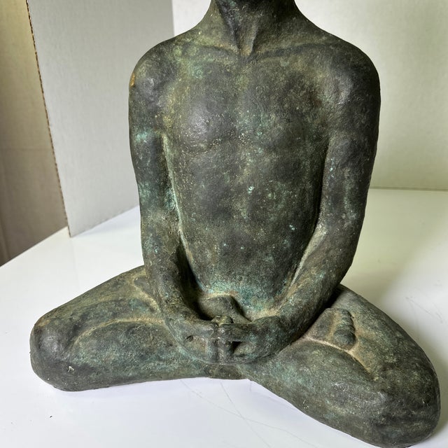Olive Early Bronze Boy Buddha… For Sale - Image 8 of 11
