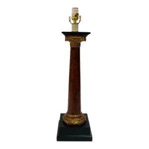 Currey & Company Classical Wood Column Table Lamp