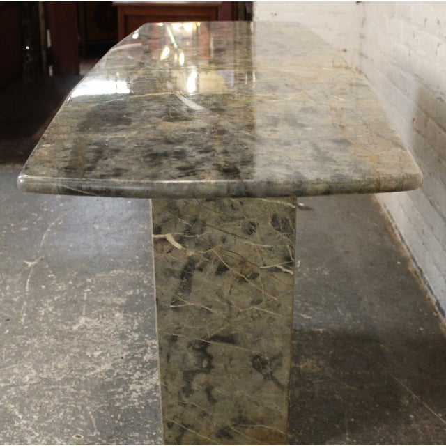 Mid-Century Marble Console Table For Sale - Image 4 of 9