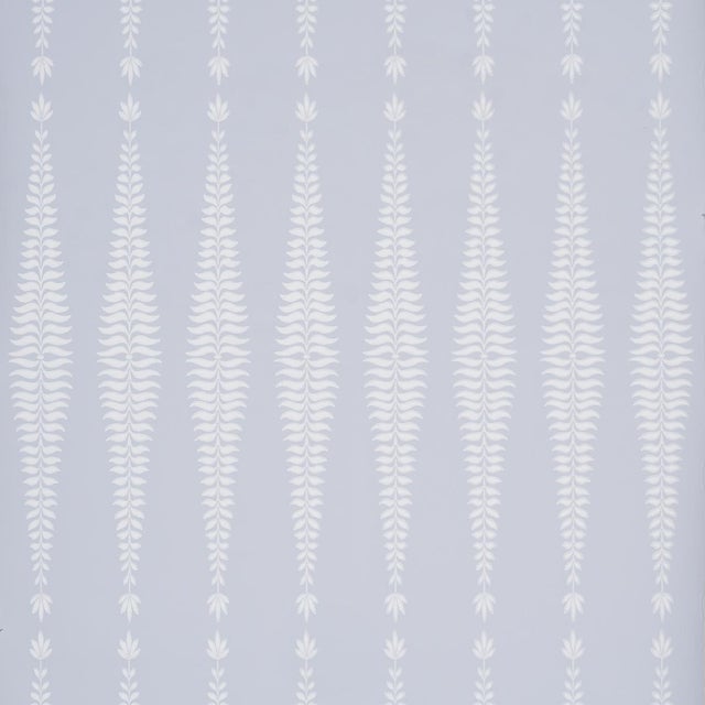 Sample - Schumacher Fern Tree Wallcovering In Cloud For Sale In New York - Image 6 of 6