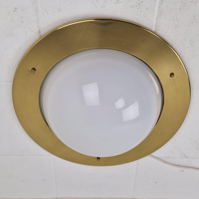 Mid-Century Modern Model LSP6 Tommy Flush Mount attributed to Luigi Caccia Dominioni for Azucena, 1960s For Sale - Image 3 of 11