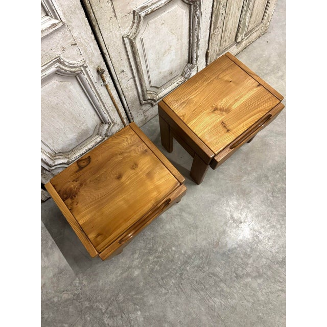 Bedside Tables from Maison Regain, 1980, Set of 2 For Sale - Image 10 of 11