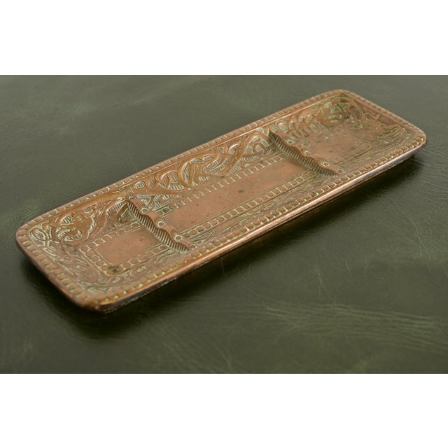 Art Deco Marshall Field & Co. Antique Viking Bronze Pen Tray, Circa 1910 For Sale - Image 3 of 12