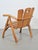 Brutalist Chair Wood Armchair, France, 1980s For Sale - Image 4 of 9