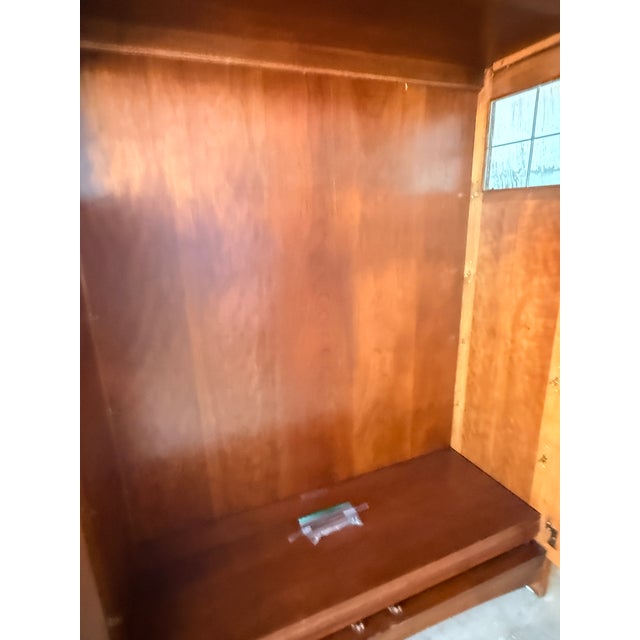 Drexel Arts & Crafts Glass Front Bookcase For Sale In Washington DC - Image 6 of 13