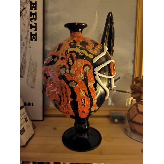 Vase in Blown Glass by Cleto Munari modified by Gianni Celati, 2002 / 2010 For Sale - Image 4 of 11