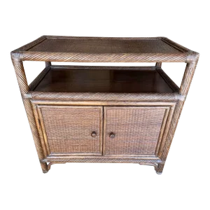 Natural Twisted Wicker Side Table