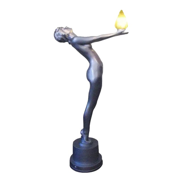 6 Foot Art Deco Floor Lamp For Sale