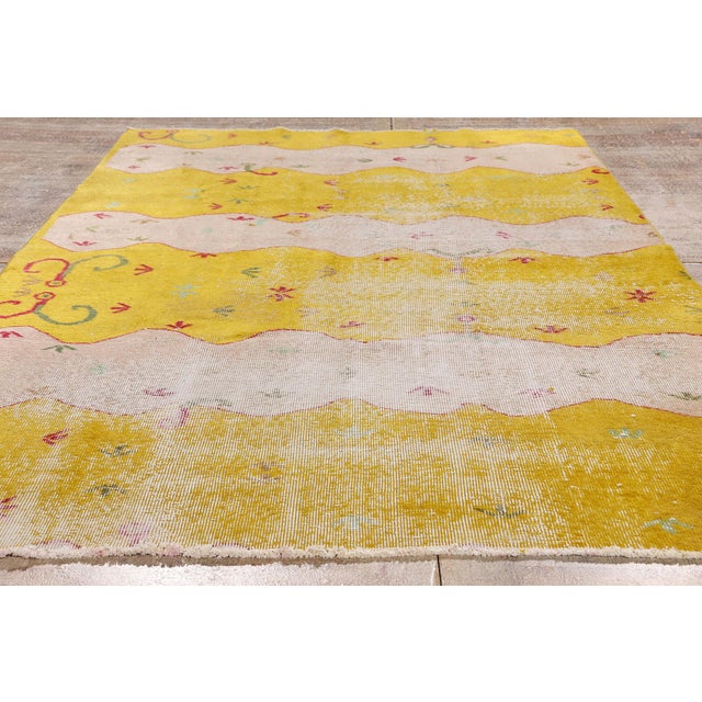 Zeki Muren Vintage Turkish Sivas Rug, 04'11 X 08'01 For Sale - Image 9 of 10