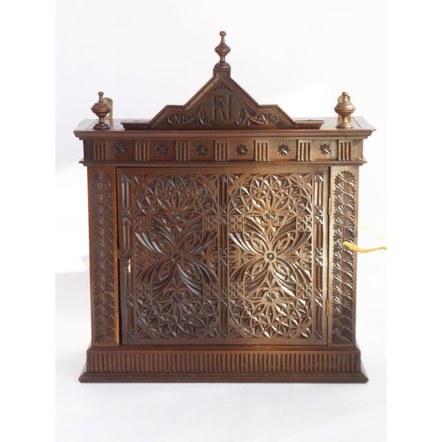 Art Nouveau Cabinet with Gothic Elements, 1890s For Sale - Image 15 of 15