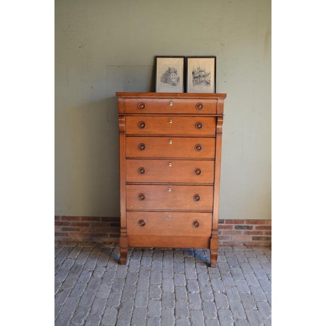 Antique Oak Empire Chiffonier For Sale - Image 11 of 11