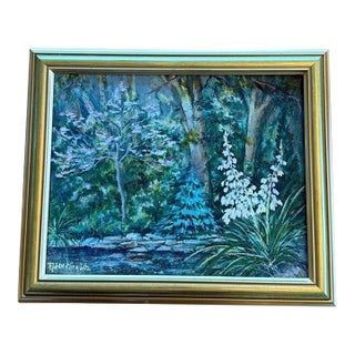 1970s Yucca Garden Landscape Painting For Sale