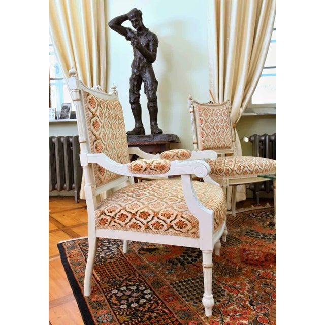 Louis XVI Living Room Set, Set of 8 For Sale - Image 4 of 7