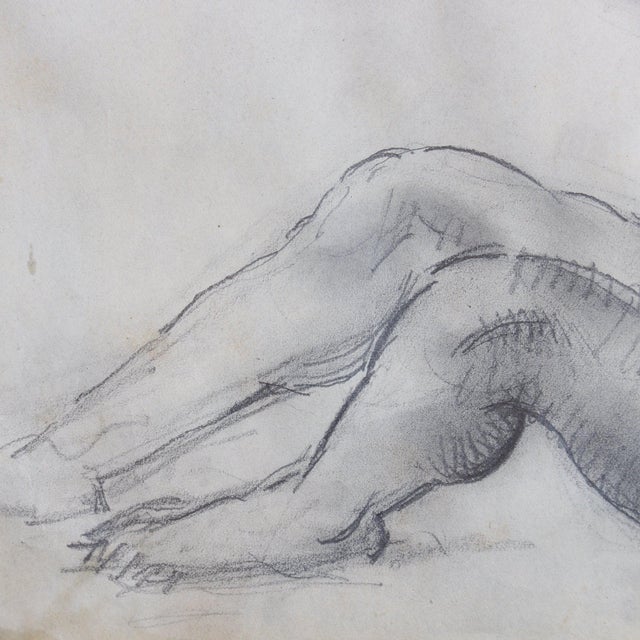 Guillaume Dulac, Study of Male Nude, 1920s, Mixed Media on Paper For Sale - Image 9 of 15
