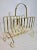 French 1960s Vintage French Brass Magazine Rack For Sale - Image 3 of 12