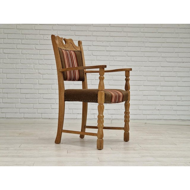 Danish Armchair in Oak Wood, 1960s For Sale - Image 18 of 18