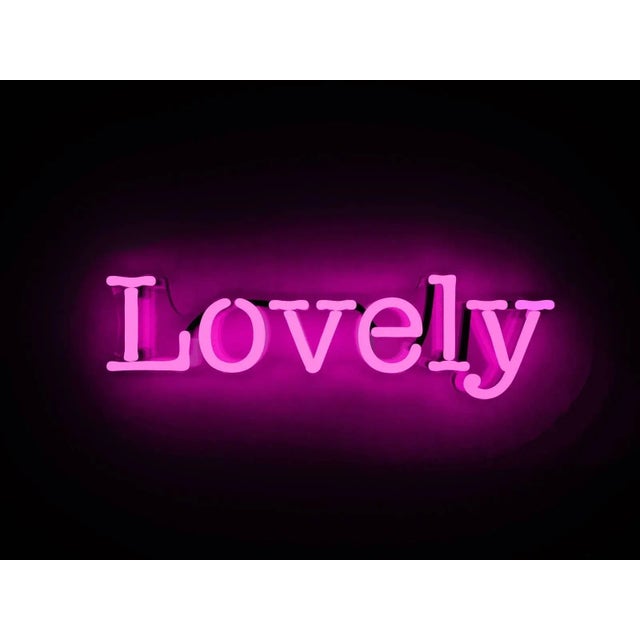 2010s Mary Jo Mcgonagle, Lovely - Neon Art Work, 2017 For Sale - Image 5 of 5