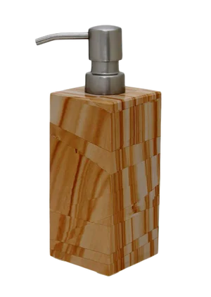 Tan Marble Soap Dispenser