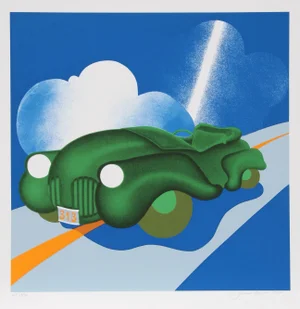 1970s Jack Brusca - Sportster Serigraph