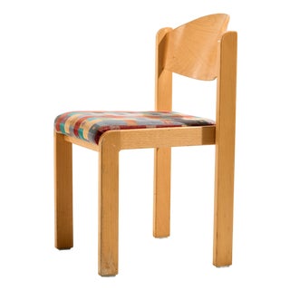 Stackable Beech Chair, 1980s For Sale