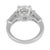 Vintage Gia 2.18 Carat Round Brilliant Cut Diamond Platinum Ring, Size 4.75 For Sale - Image 4 of 5
