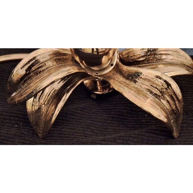 Brass Organically Shaped Double Wall Light, 1970s For Sale - Image 4 of 15